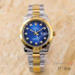 Knockoff Rolex Datejust 40 mm Mingzhu Watch Two Tone D-Blue Dial